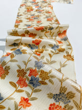 画像をギャラリービューアに読み込む, 縞斑点地紋に椿牡丹の花模様【M】