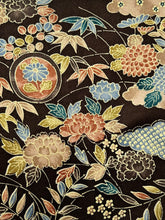 画像をギャラリービューアに読み込む, 扇に雲がけ菊牡丹古典柄【L・化繊】
