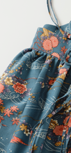 画像をギャラリービューアに読み込む, 流水に菊橘さくら桔梗模様【化繊】
