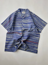 画像をギャラリービューアに読み込む, 乱れ横縞の紬着物【S・絹】