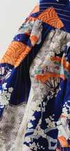 画像をギャラリービューアに読み込む, 変わり分銅繋ぎ地紋に扇梅模様【絹】