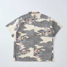 画像をギャラリービューアに読み込む, 地紙地紋に扇花模様【L・化繊】