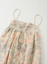 画像をギャラリービューアに読み込む, 白大島雲がけ花模様【絹】