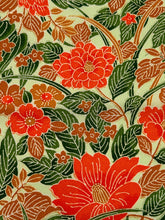 画像をギャラリービューアに読み込む, 斑点地紋に椿・牡丹模様【L・化繊】