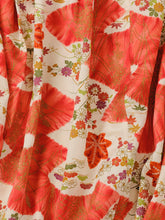 画像をギャラリービューアに読み込む, 金彩模様に楓小花模様【絹】