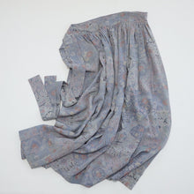 画像をギャラリービューアに読み込む, 縮緬幾何学取りに絵皿模様【ギャザーラップスカート】