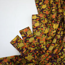 画像をギャラリービューアに読み込む, 小壺菊葉蝶模様【ギャザーラップスカート】