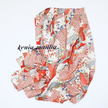 画像をギャラリービューアに読み込む, 金彩扇に草花模様【タックラップスカート】