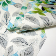 画像をギャラリービューアに読み込む, 灰葉の草花模様【長】