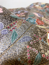 画像をギャラリービューアに読み込む, しだれ花に扇・貝桶模様【ギャザーラップスカート】