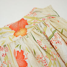 画像をギャラリービューアに読み込む, 紅葉に牡丹模様七宝地紋【ギャザーラップスカート】