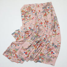 画像をギャラリービューアに読み込む, 流水草花小舟模様【タックラップスカート】