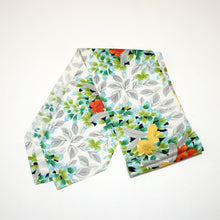 画像をギャラリービューアに読み込む, 灰葉の草花模様【長】