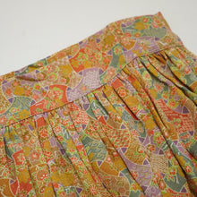 画像をギャラリービューアに読み込む, 幾何学取りに古典草花模様【ギャザーラップスカート】