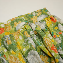 画像をギャラリービューアに読み込む, 雲取りに草花模様【ギャザーラップスカート】