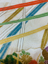 画像をギャラリービューアに読み込む, 金通し桧扇牡丹菊草模様【タックラップスカート】