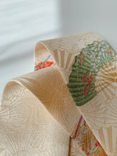 画像をギャラリービューアに読み込む, 金通し扇地紋模様【短より短】