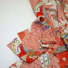 画像をギャラリービューアに読み込む, 金彩扇に草花模様【タックラップスカート】