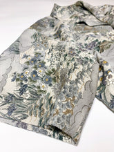 画像をギャラリービューアに読み込む, 雲波草花に家屋模様【L】(地紋あり)