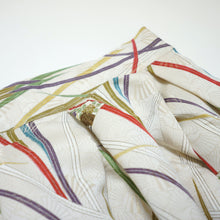 画像をギャラリービューアに読み込む, 金通し桧扇牡丹菊草模様【タックラップスカート】