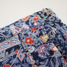画像をギャラリービューアに読み込む, ヱ霧に椿草花模様【タックラップスカート】