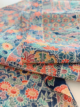 画像をギャラリービューアに読み込む, 御所車に扇草花模様【長】