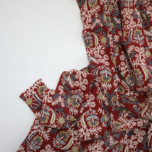 画像をギャラリービューアに読み込む, 花更紗模様【ギャザーラップスカート】