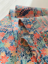 画像をギャラリービューアに読み込む, 御所車に扇草花模様【長】