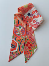 画像をギャラリービューアに読み込む, 斜め縞に亀甲楓梅菊尽くし模様【短】