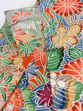 画像をギャラリービューアに読み込む, 縮緬草花模様【短】