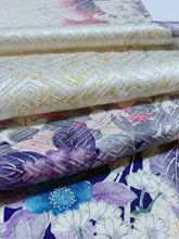 画像をギャラリービューアに読み込む, 洋花模様紗綾型地紋【ギャザーラップスカート】