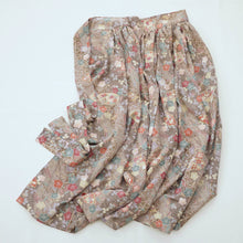 画像をギャラリービューアに読み込む, しだれ花に扇・貝桶模様【ギャザーラップスカート】