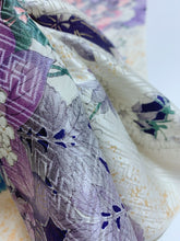 画像をギャラリービューアに読み込む, 洋花模様紗綾型地紋【ギャザーラップスカート】