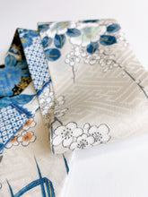 画像をギャラリービューアに読み込む, 花車に梅菊牡丹模様【短】