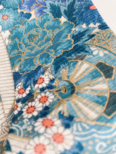 画像をギャラリービューアに読み込む, 花車に梅菊牡丹模様【短】