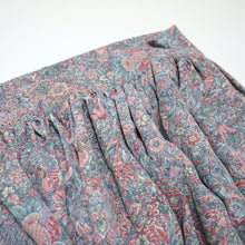 画像をギャラリービューアに読み込む, 花更紗模様【ギャザーラップスカート】