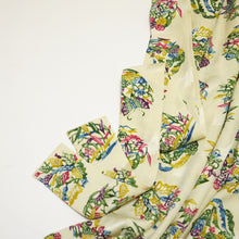 画像をギャラリービューアに読み込む, 蝶に鹿花鳥模様【ギャザーラップスカート】