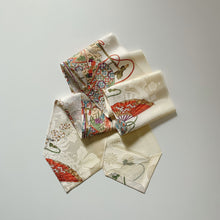 画像をギャラリービューアに読み込む, 暈し御所車に花模様総柄地紋【長】