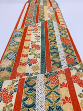 画像をギャラリービューアに読み込む, 縞に花古典柄模様【ギャザーラップスカート】