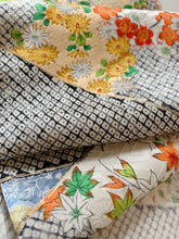 画像をギャラリービューアに読み込む, 裂取に扇古典草花模様 【長】