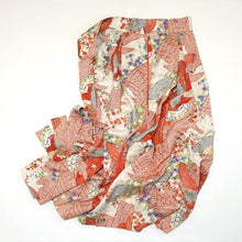 画像をギャラリービューアに読み込む, 金彩扇に草花模様【タックラップスカート】