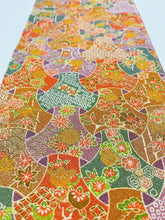 画像をギャラリービューアに読み込む, 幾何学取りに古典草花模様【ギャザーラップスカート】