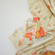 画像をギャラリービューアに読み込む, 紅葉に牡丹模様七宝地紋【ギャザーラップスカート】