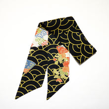 画像をギャラリービューアに読み込む, 青海波に花扇・古典柄【短】