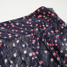 画像をギャラリービューアに読み込む, 枝梅と孔雀の羽模様【ギャザーラップスカート】