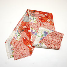 画像をギャラリービューアに読み込む, 金彩扇に草花模様【長】