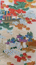 画像をギャラリービューアに読み込む, 流水家屋草花模様【タックラップスカート】
