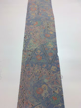 画像をギャラリービューアに読み込む, 縮緬幾何学取りに絵皿模様【ギャザーラップスカート】