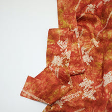 画像をギャラリービューアに読み込む, 絞り抽象花模様【ギャザーラップスカート】
