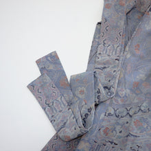 画像をギャラリービューアに読み込む, 縮緬幾何学取りに絵皿模様【ギャザーラップスカート】